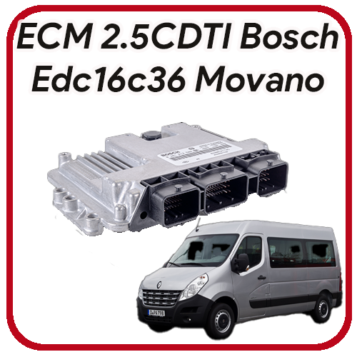 Centralina Motore Opel Movano 2.5CDTI G9U_650 Bosch edc16c36